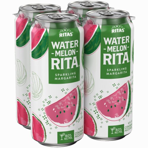 Ritas™ Water Melon Rita Sparkling Margarita Flavored Hard Beverage Perspective: left