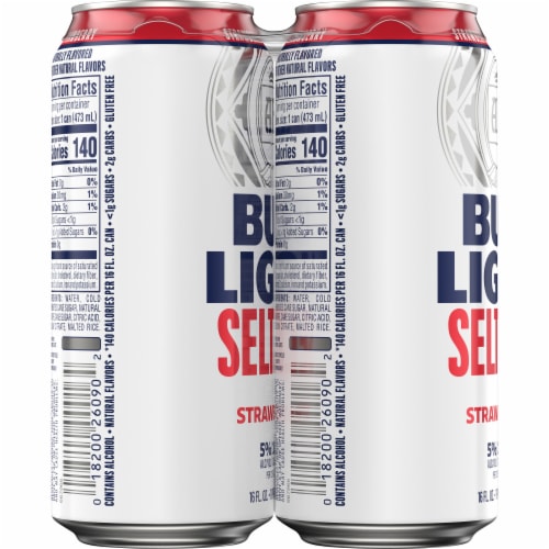 Bud Light Strawberry Hard Seltzer Perspective: left