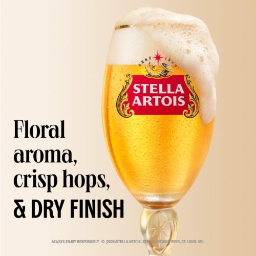 Stella Artois Premium Lager Beer Perspective: left