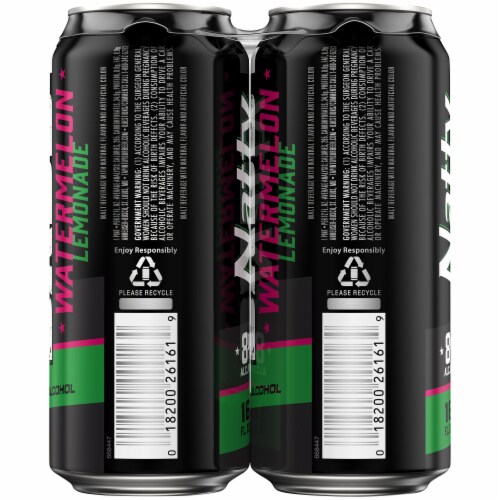 Natty Daddy Watermelon Hard Lemonade Perspective: left