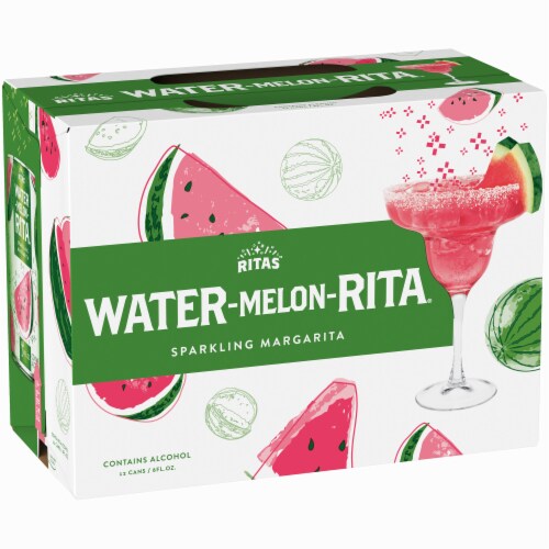 Ritas™ Water-Melon-Rita Sparkling Margarita Perspective: left