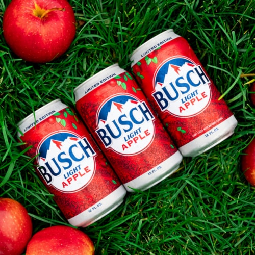 Busch Light Apple American Beer Perspective: left
