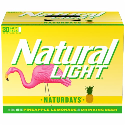 Natural Light Naturdays Pineapple Lemonade Beer Perspective: left