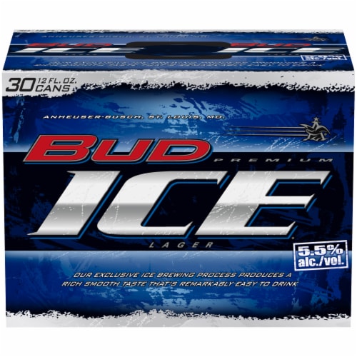 Bud Ice Beer Perspective: left