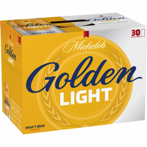 Michelob Golden Light Draft Beer Perspective: left