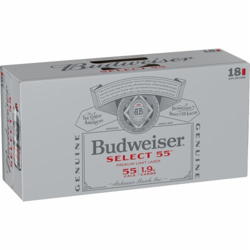Budweiser Select 55 Light Beer, 18 pk / 12 fl oz - QFC