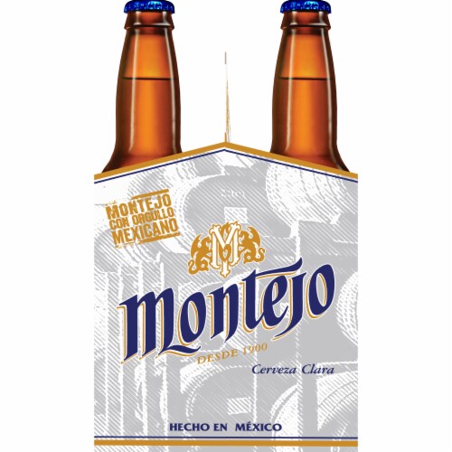 Montejo Cerveza Clara Beer Perspective: left