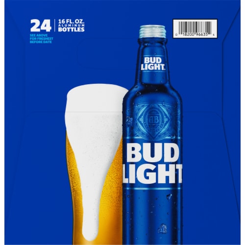 Bud Light® Reclosable Aluminum Beer Bottles Perspective: left