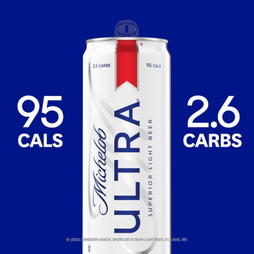 Michelob Ultra Superior Light Lager Beer Perspective: left