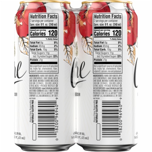 Stella Artois® Cidre Beer Perspective: left