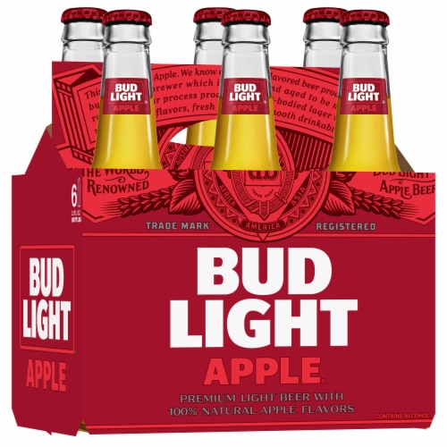Bud Light® Apple Lager Beer Perspective: left