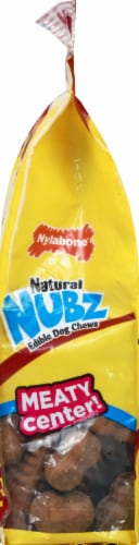 Nylabone® Nubz Natural Beef Flavor Edible Dog Chews Perspective: left