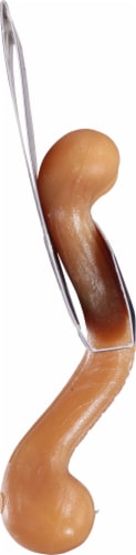 Nylabone® Bacon Flavor Wishbone Chew Toy Perspective: left
