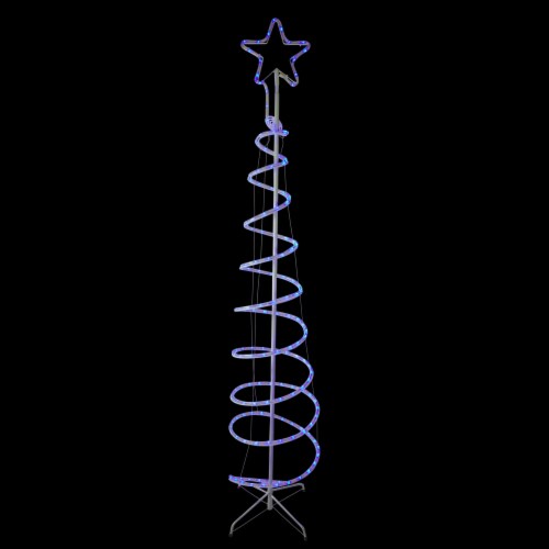 spiral christmas tree rope light