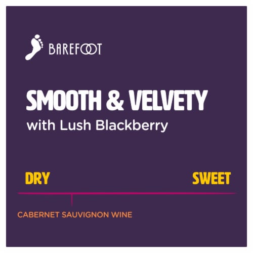 Barefoot Cellars Cabernet Sauvignon Red Wine 750ml Perspective: left
