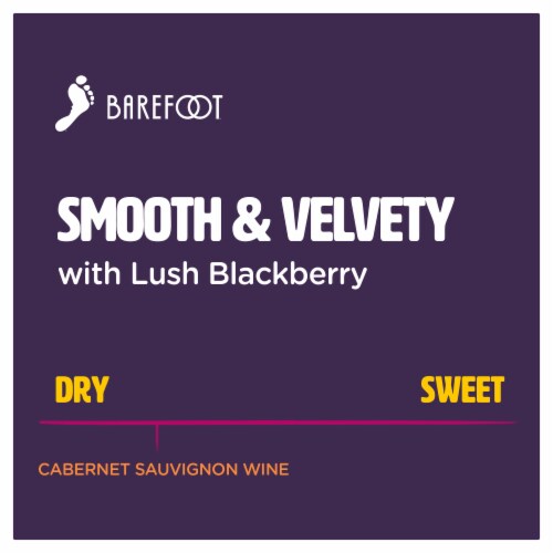 Barefoot® Cellars Cabernet Sauvignon California Red Wine Perspective: left