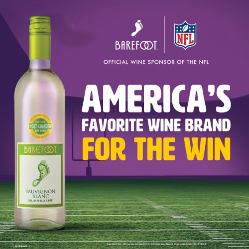 Barefoot® Cellars Sauvignon Blanc California White Wine Perspective: left