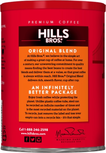 Hills Bros.® Original Blend Medium Roast Ground Coffee Perspective: left