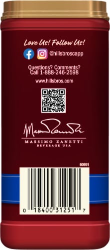 Hills Bros.® French Vanilla Cappuccino Instant Coffee Perspective: left