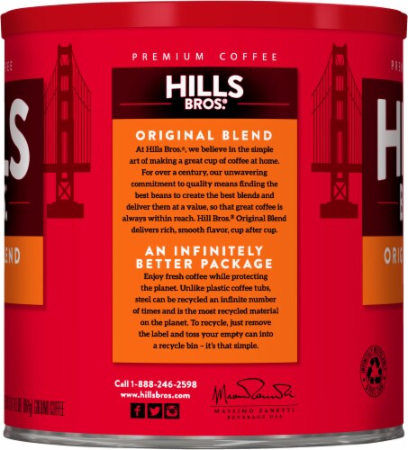 Hills Bros.® Original Blend Medium Roast Ground Coffee Perspective: left