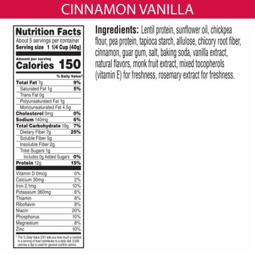 Kashi GO Breakfast Cereal Cinnamon Vanilla Perspective: left