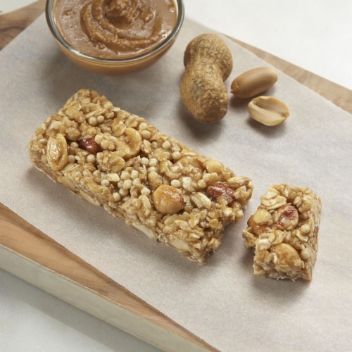 Kashi Peanut Peanut Butter Chewy Granola Bars Perspective: left