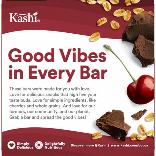 Kashi Cherry Dark Chocolate Chewy Granola Bars Perspective: left
