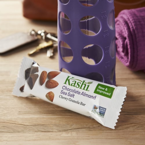 Kashi Chocolate Almond Sea Salt Chewy Granola Bars Perspective: left