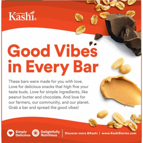 Kashi Chocolate Peanut Butter Chewy Granola Bars Perspective: left