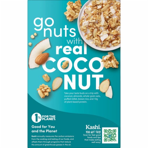 Kashi GO Breakfast Cereal Coconut Almond Crunch Perspective: left
