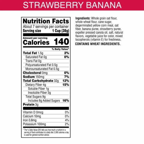 Kashi Strawberry Banana Smoothie Loops Cereal Perspective: left