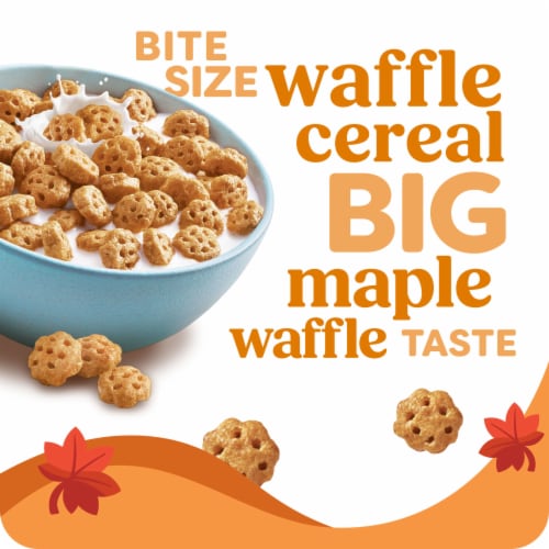 Kashi Maple Waffle Bites Cereal Perspective: left