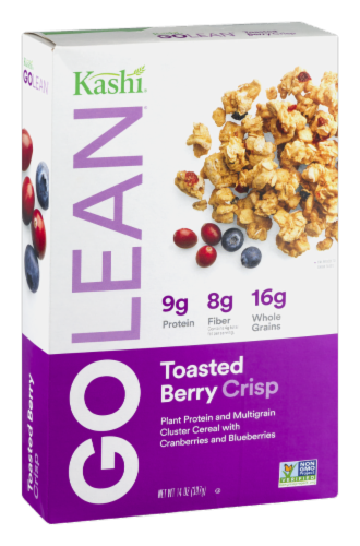 Kashi Go Lean Crisp! Toasted Berry Crumbles Cereal Perspective: left