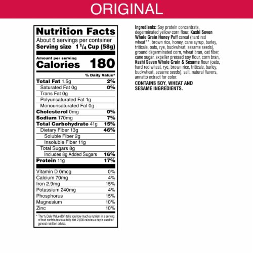 Kashi GO Original Protein Cereal Perspective: left
