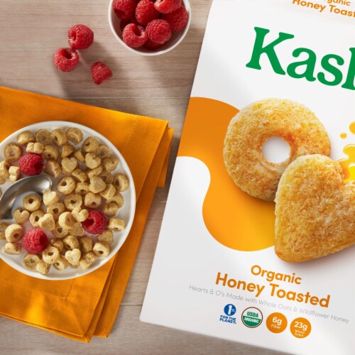Kashi Honey Toasted Oat Organic Cereal Perspective: left