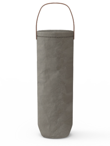 IG Design Kraft Wine Bag - Gray Washed Perspective: left