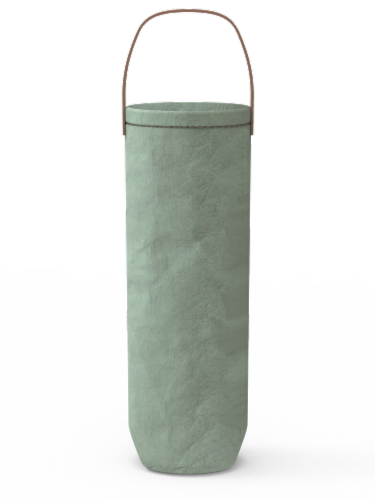 IG Design Kraft Wine Bag - Mint Washed Perspective: left