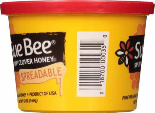 Sue Bee Spun Clover Honey Spread Perspective: left
