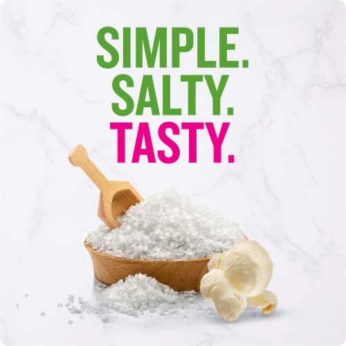 Angie's Boomchickapop Sea Salt Popcorn Gluten Free Party Size Perspective: left