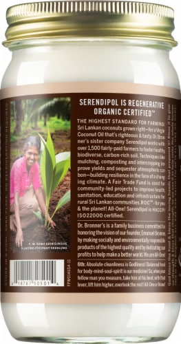 Dr. Bonner's Organic Virgin Coconut Oil Perspective: left