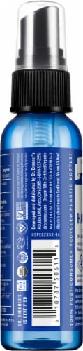 Dr. Bronner's Organic Hand Sanitizer Spray Peppermint Scent Perspective: left
