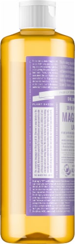 Dr. Bronner's 18-in-1 Hemp Lavender Pure-Castile Liquid Soap Perspective: left
