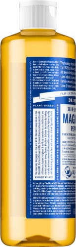 Dr. Bronner's 18-in-1 Hemp Peppermint Pure Castile Liquid Soap Perspective: left