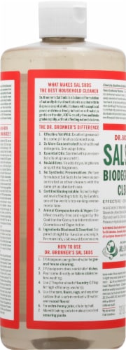 Dr. Broner's Sal Suds Biodegradable Liquid Cleaner Perspective: left