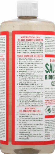 Dr. Broner's Sal Suds Biodegradable Liquid Cleaner Perspective: left