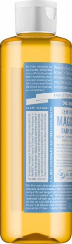 Dr. Bronner's 18-in-1 Hemp Baby Unscented Pure-Castile Liquid Soap Perspective: left