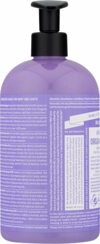 Dr Bronners 4-In-1 Sugar Lavender Organic Pump Soap Perspective: left