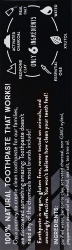Redmond Earthpaste Activated Charcoal Natural Toothpaste Perspective: left