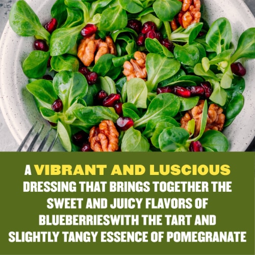 Panera Bread Blueberry Pomegranate Vinaigrette & Marinade 12 fl oz Perspective: left