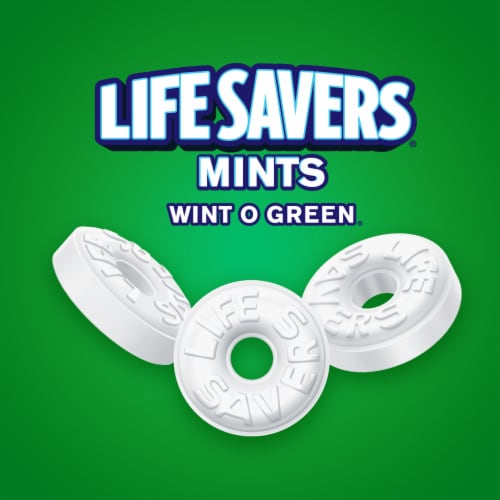 Life Savers Wint-O-Green Breath Mints St. Patrick's Day Hard Candy Bag Perspective: left